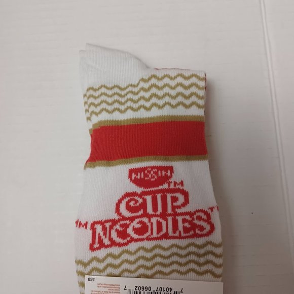 Nissin Cup Noodles Crew Socks NEW Size Mens 6-12 Novelty -1 Pair -Quirky Logo - Picture 6 of 7